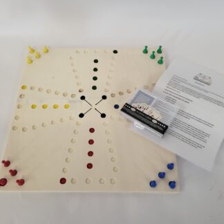 Hoppenspel houten bordspel Hoppenspel speelbord Hoppenspel met pionnen Strategisch bordspel Teamspel voor 4 spelers